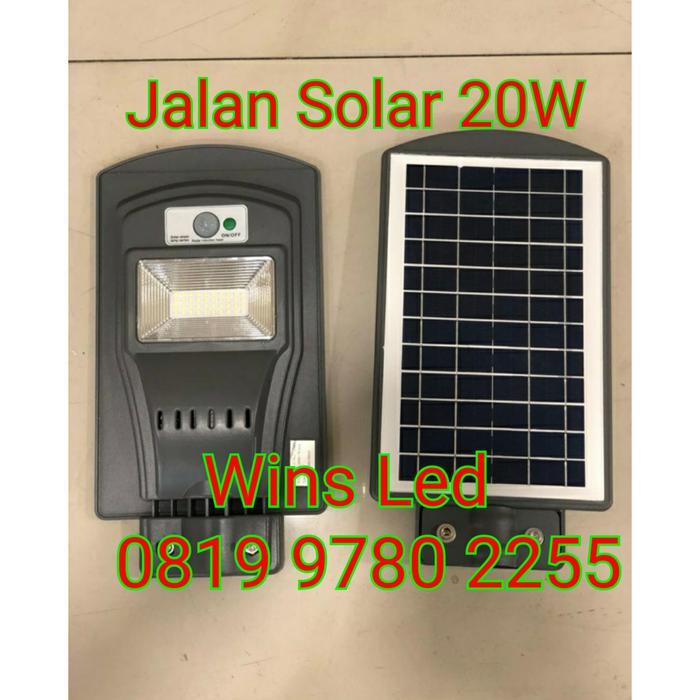 [] LAMPU JALAN LED 20W SOLAR CELL PANEL SURYA 20WATT PJU SOLAR 20 WATT