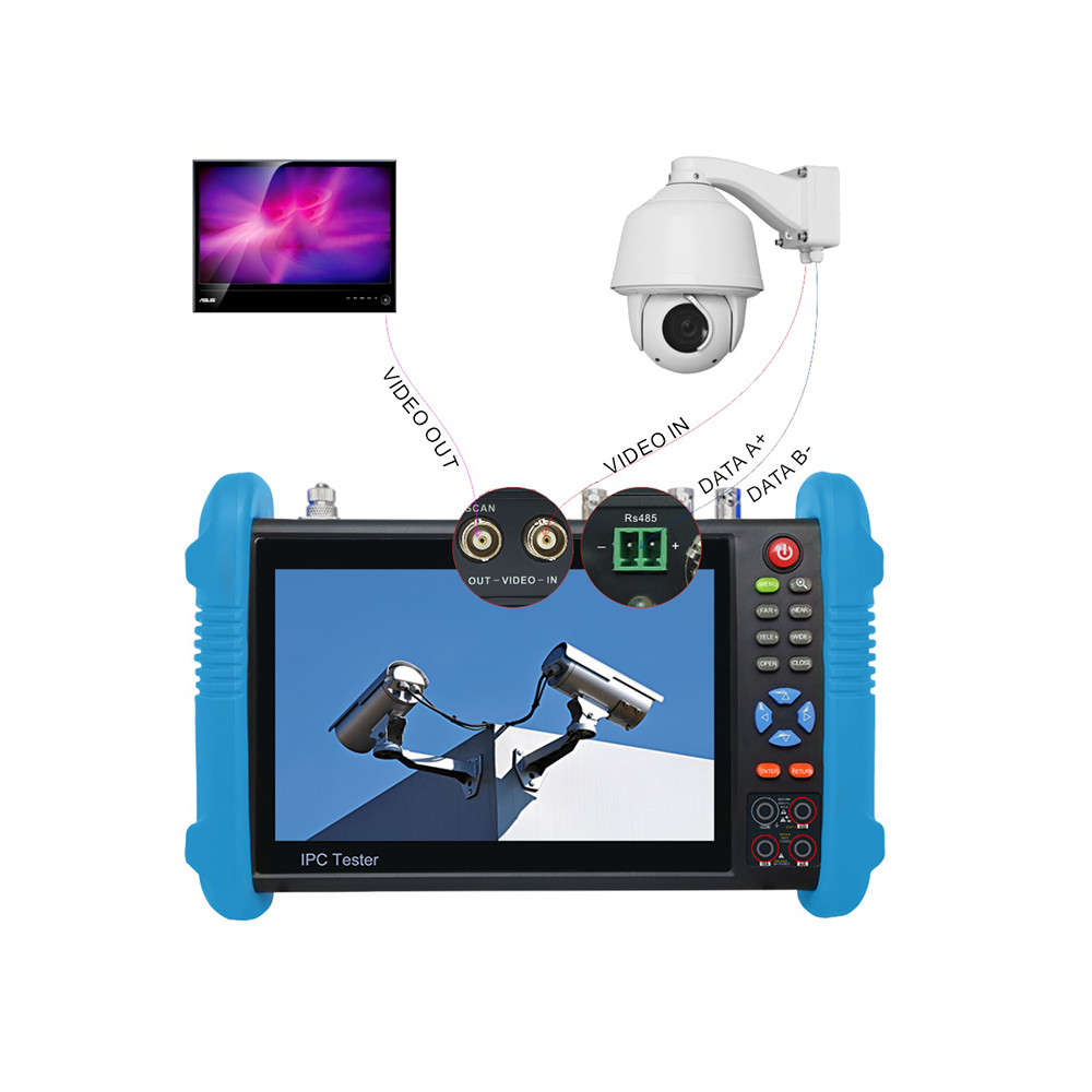 IPC-9800CADH Pro 7' IPS Touch CCTV Camera Tester H.265/264 8K IP 4K Analog AHD CVI + TVI