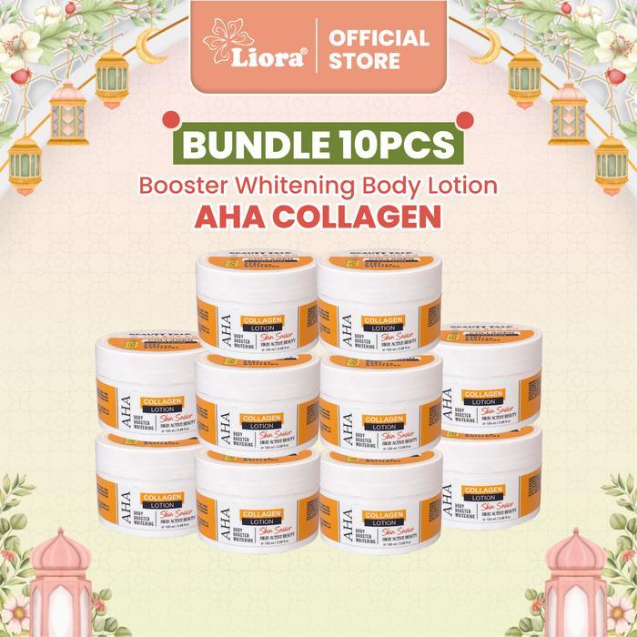 Bundle Hemat - 10Pcs Beauty Talk Aha Collagen Lotion 100Ml Terbaru 