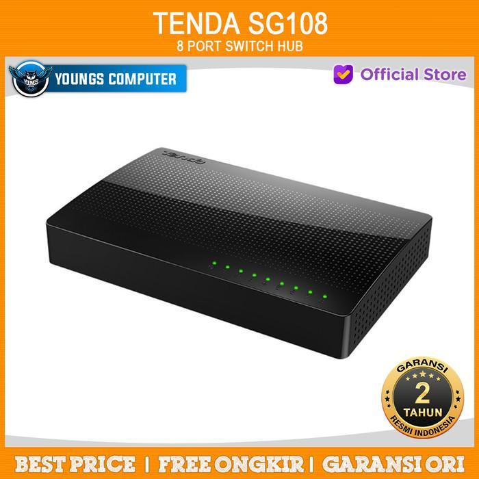 Terbaik Best Quality 100% Original Tenda Sg108 8 Port Switch Hub Gigabit 10/1000Mbps