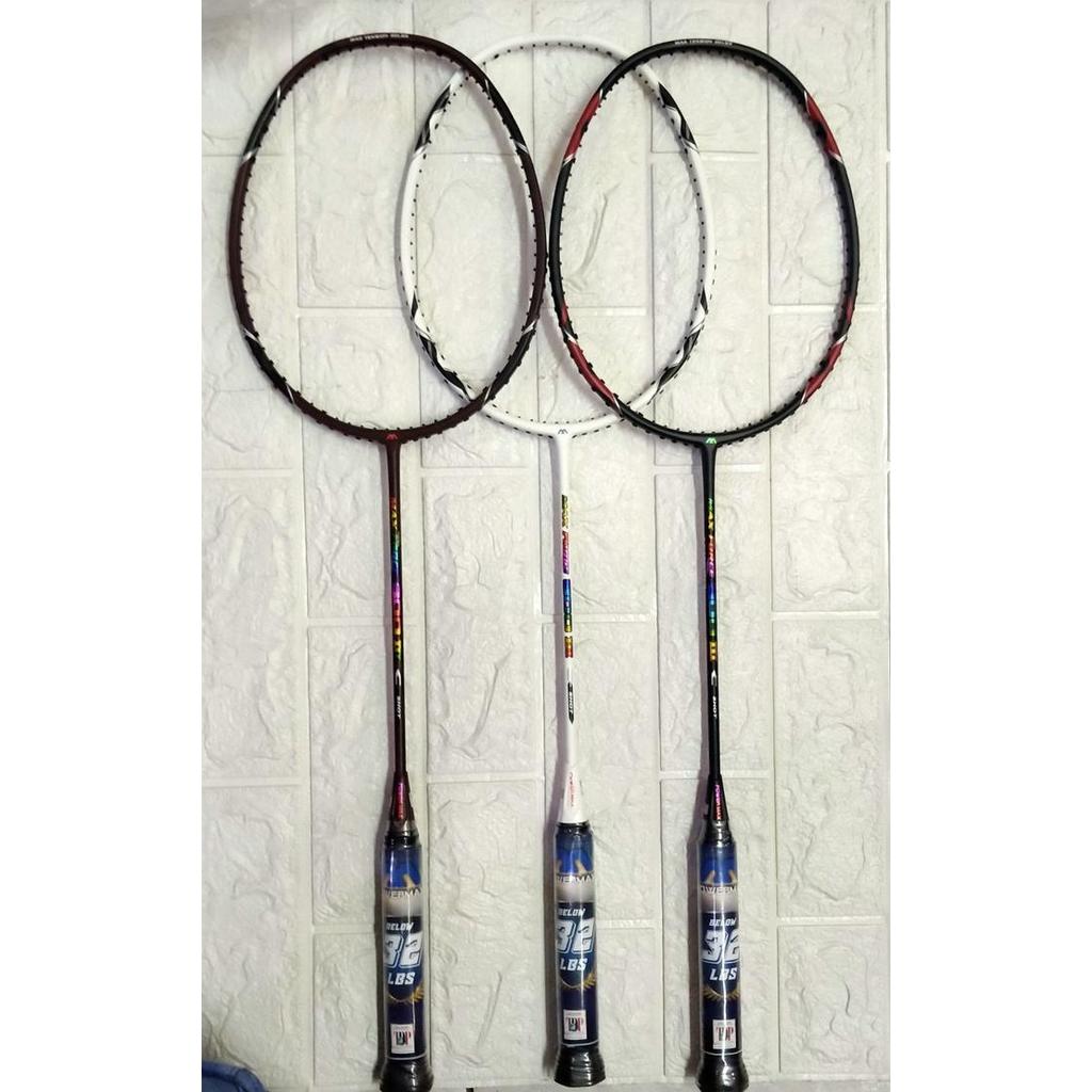 Hot Sale Raket Badminton Power Max Powermax Max Force 800 Gen Iii Original 32Lb