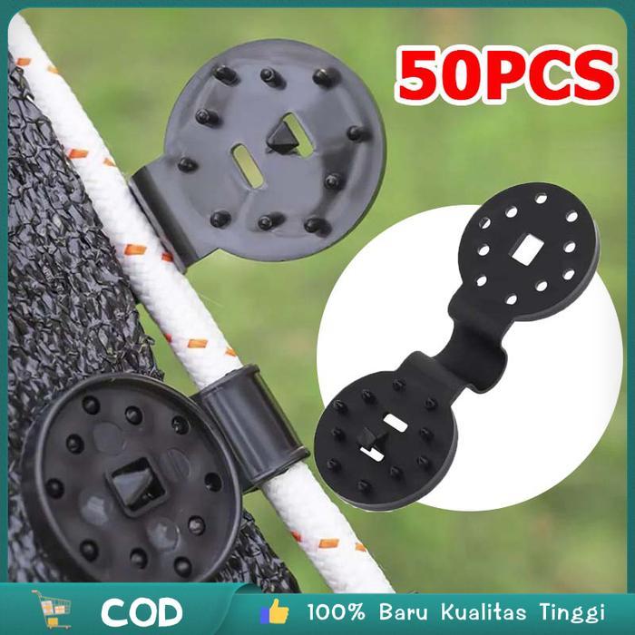 50Pcs Cantolan Paranet Clip Paranet Klip Jaring Bulat Jepitan Paranet Klip Penjepit Paranet