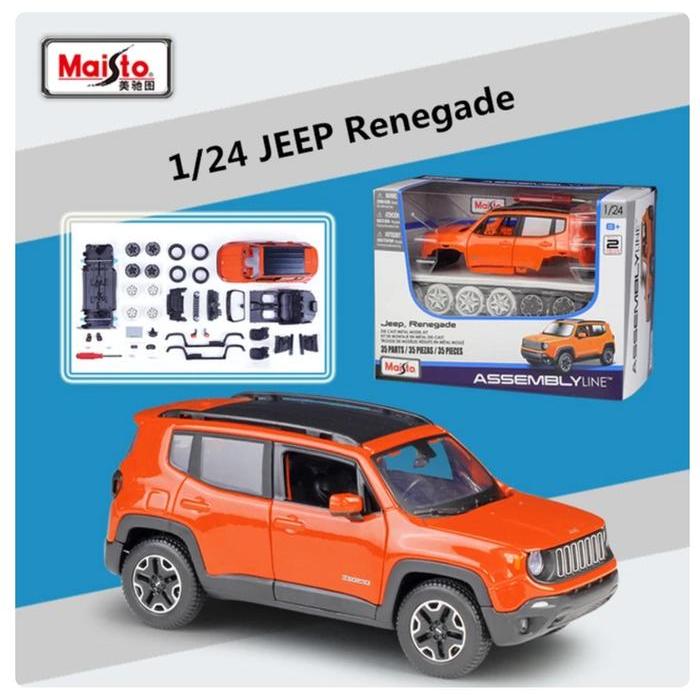 Maisto DIY Diecast mobil skala 1:24 ukuran besar model assembly line - Original licensed products