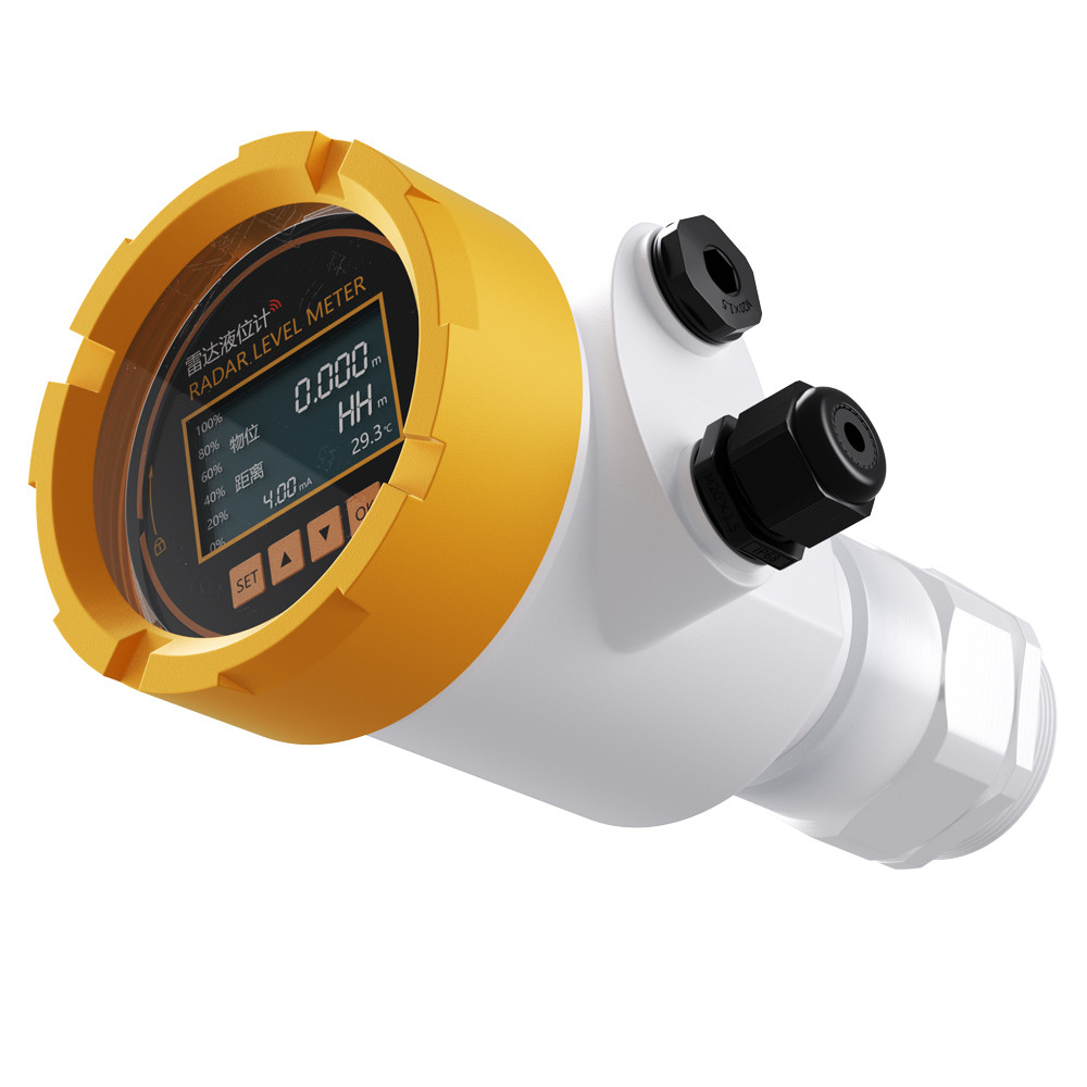 Radar Level Gauge 4-20mA LCD Radar Level Gauge RS485 0-20m Water Level Sensor DC 24V Radar Level