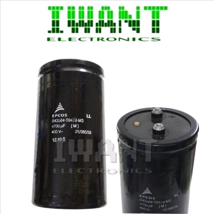 4700UF 400V 4700UF400V ELCO 4700UF 400V EPCOS KAPASITOR 4700UF 400 VOLT ELCO