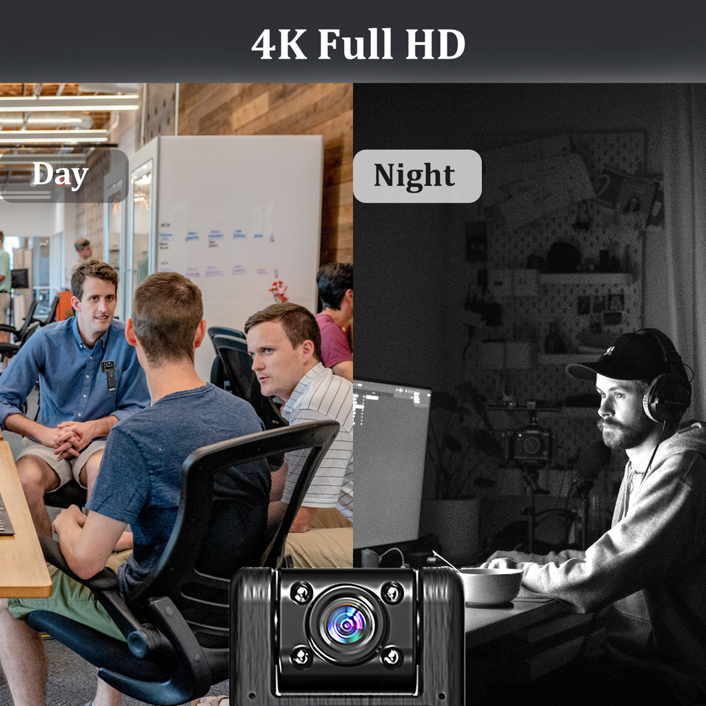New Wifi 4K Ultra-HD Mini Video Camera Handheld Back Clip Camcorder Video Recorder HD Night Vision