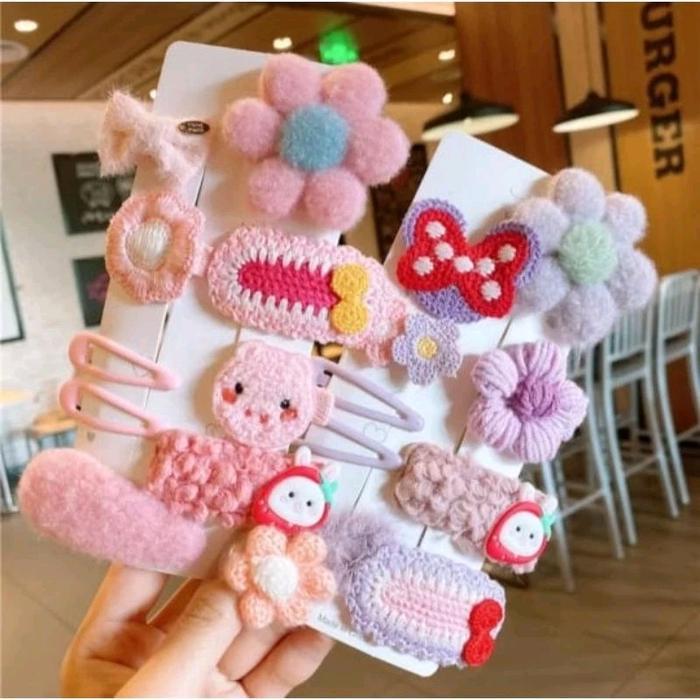 JEPIT RAMBUT ANAK PEREMPUAN KOREA / 1 SET JEPITAN / JEPIT RAMBUT SET Karakter Kartun Penjepit Rambut