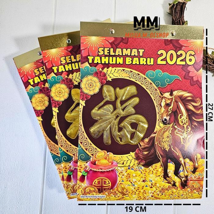 Kalender Harian Sobek Besar Cina Tahun 2026 Terbaru