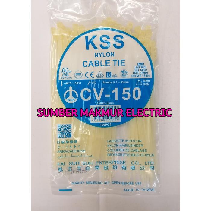 Cable Ties Cv-150 (15Cm) Kss / Cable Ties 3,6X150Mm / Cable Ties 3.6Mm X 150Mm / Cable Ties Kss 15Cm
