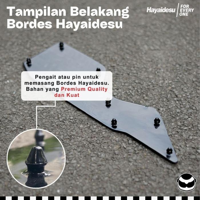 Yamaha Nmax Old (2014-2019) Karpet Board Rest Bordes Motor-HAYAIDESU (Kanan & Kiri)