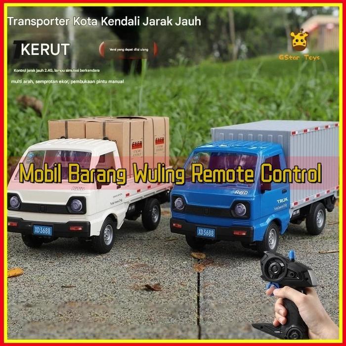 Gstar2.4Ghz Mobil Remote RC Carry Pickup Suzuki Car Model Moving Pickup Trucks 1:16 2WD Simulasi