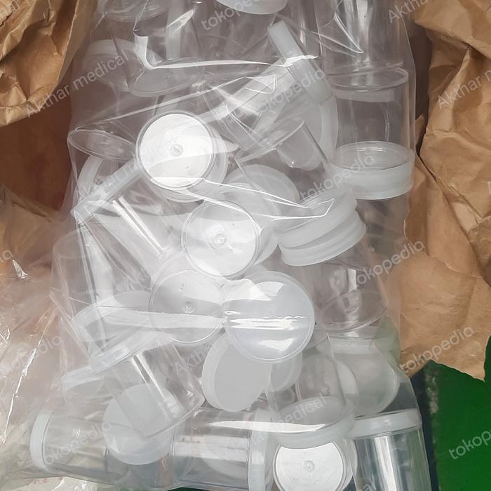 Pot Plastik 50Cc Murah / Pot Urine Plastik / Pot Salep / Pot Obat #Gratisongkir