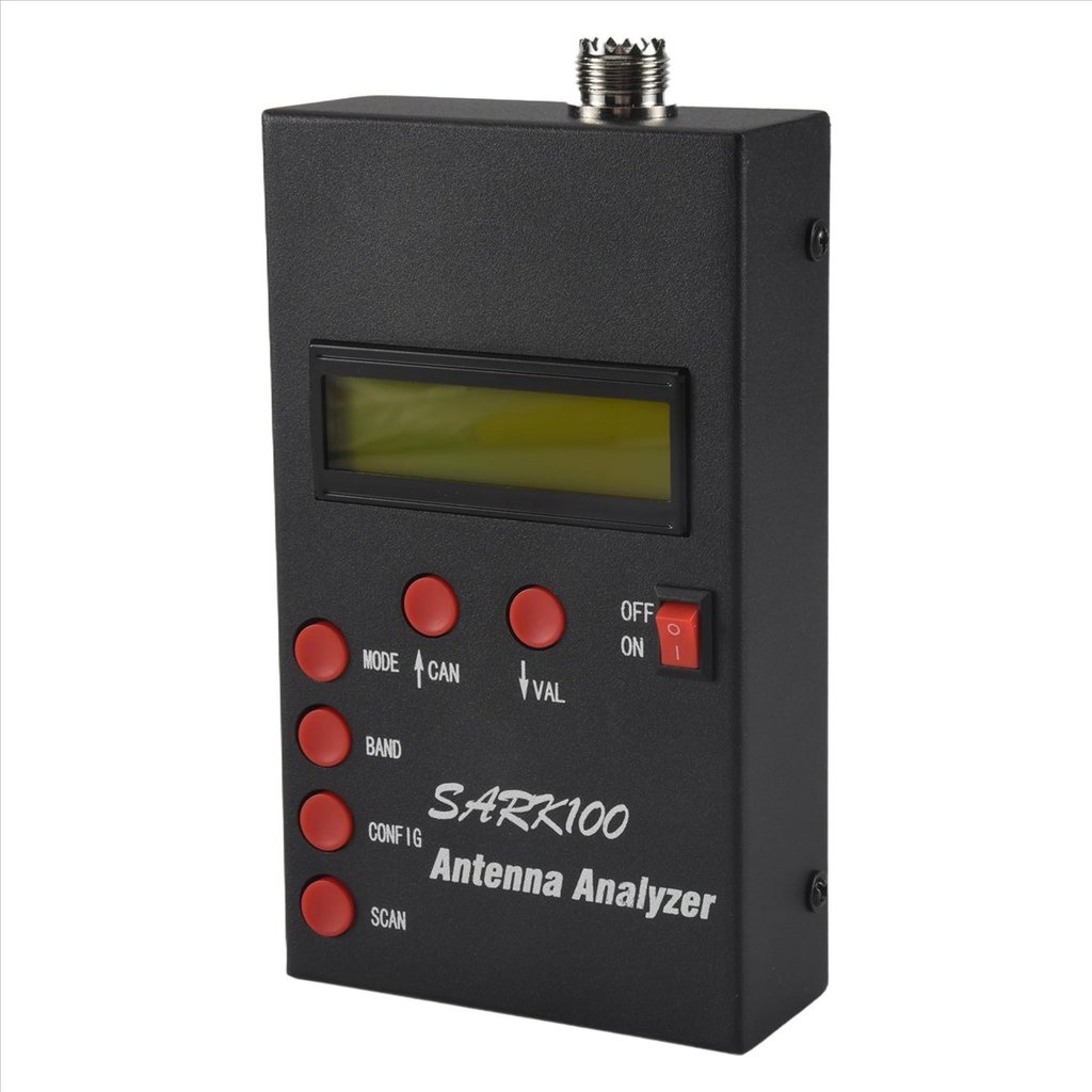 AT04 Sale SARK100 Antenna Analyzer Meter 1-60MHz Shortwave SWR Antenna Analyzer with 1.0 to 9.99 SWR