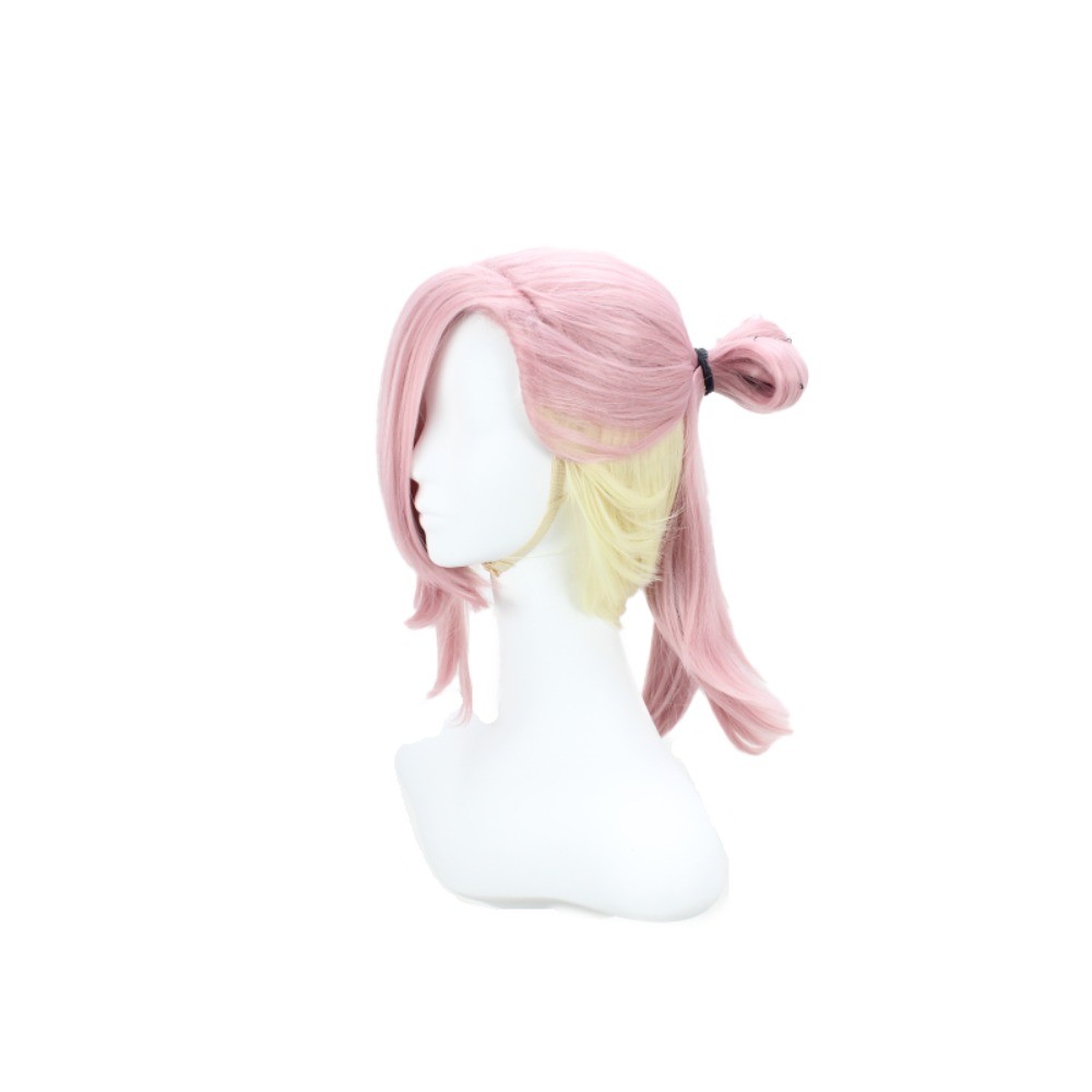 SLOW DAMAGE REI ICHIJO COSPLAY WIG PINK LAYERED HAIR