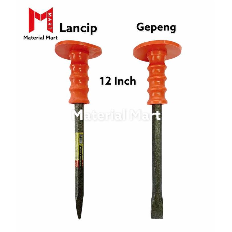 Pahat Topi 12 Inch Lancip Pahat Drip BulatBetel Topi Gepeng Rata 12"