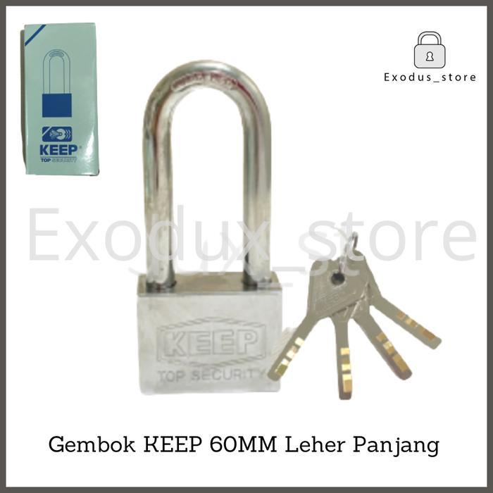 GEMBOK PAGAR RUMAH ANTI MALING ANTI KARAT KEEP 60 MM LEHER PANJANG