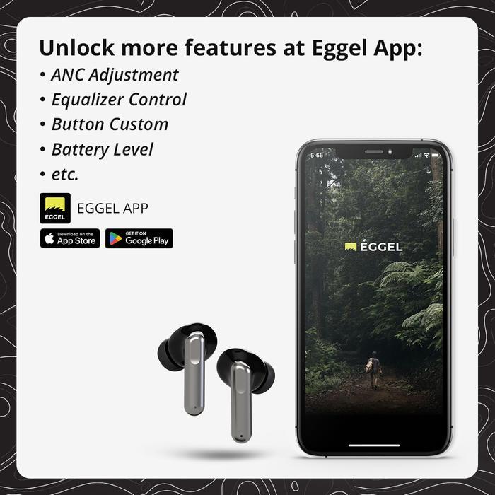 Eggel Quietbuds 3 Hybrid Anc+Enc Tws Bluetooth Earphone