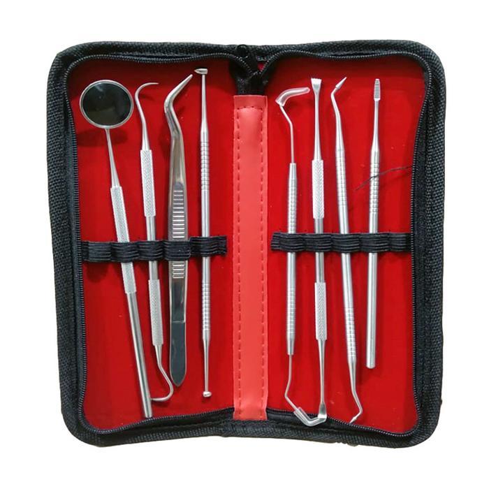 Dental kit set 8pcs Alat dokter gigi Dental instrument perawatan gigi