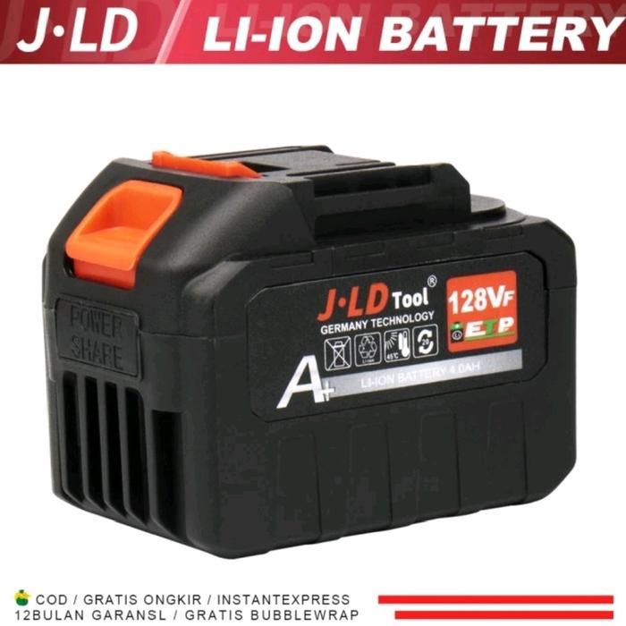 Baterai Jld 128Vf Cordless Mesin Impact Gerinda Baterai