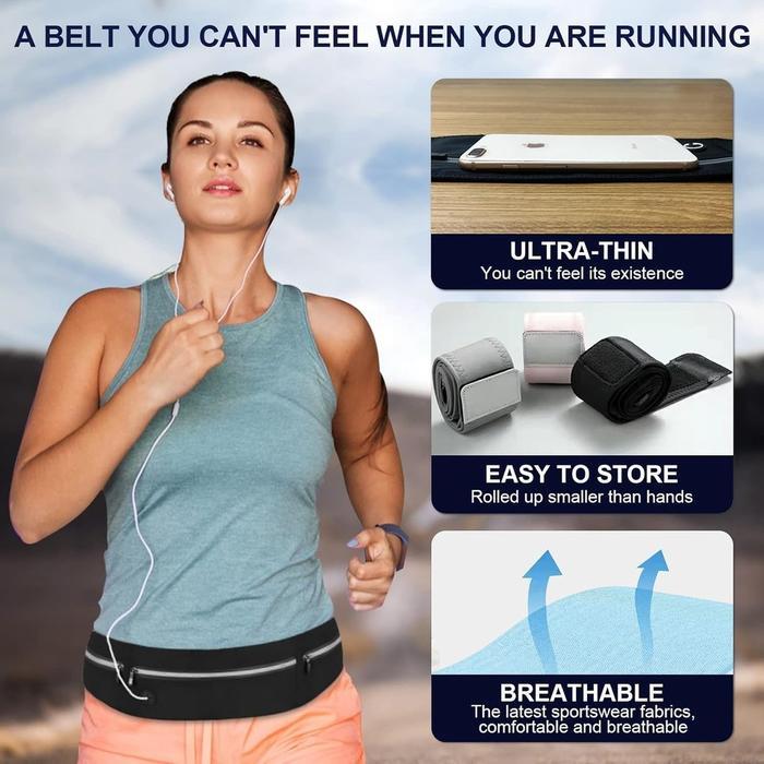 Waterproof ELEGANCE Running Bag Belt Pouch Travel Jogging Waist Fitness Sports Storage Breathable