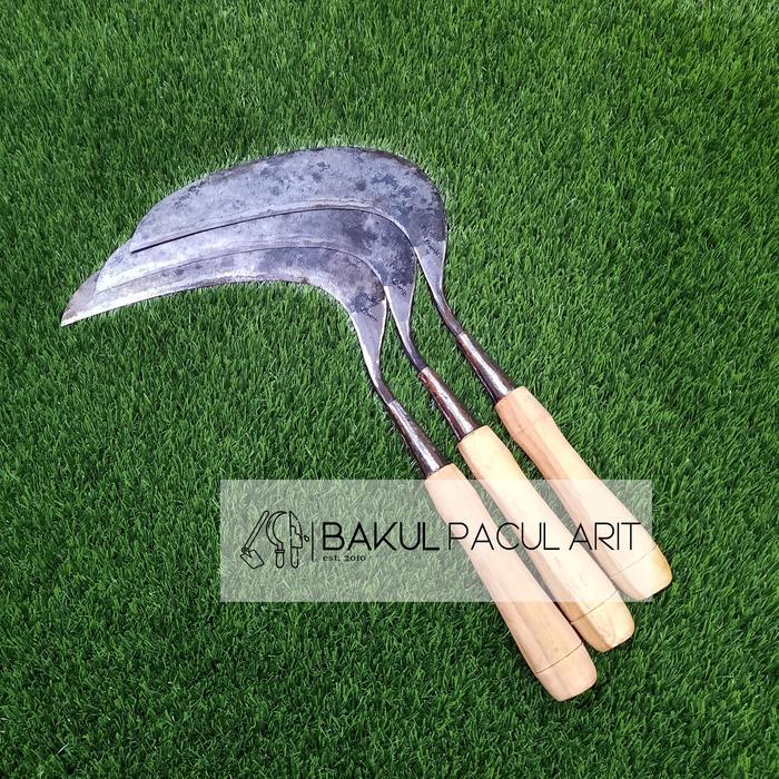 Arit Ngaritan Sumali Simo Sabit Pemotong Rumput Padi Bahan Baja Tembus