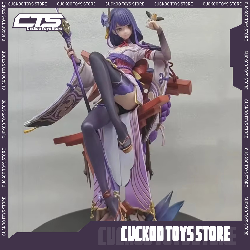 New Game Genshin Impact Figure Raiden Shogun Figures Sexy Girl Beelzebul Figurine Pvc Sitting