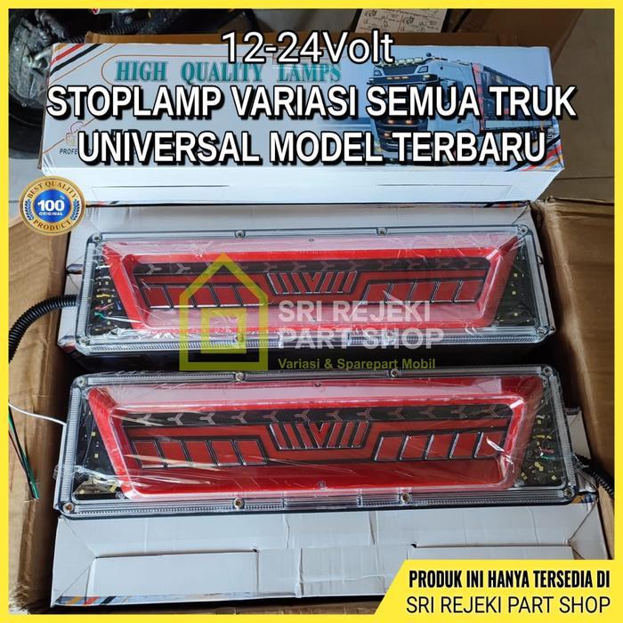Stop Lamp Running All Truk Model W 46 Cm Lampu Rem Canter, Elf, Dyna, Dutro, Ragasa, Elf Giga