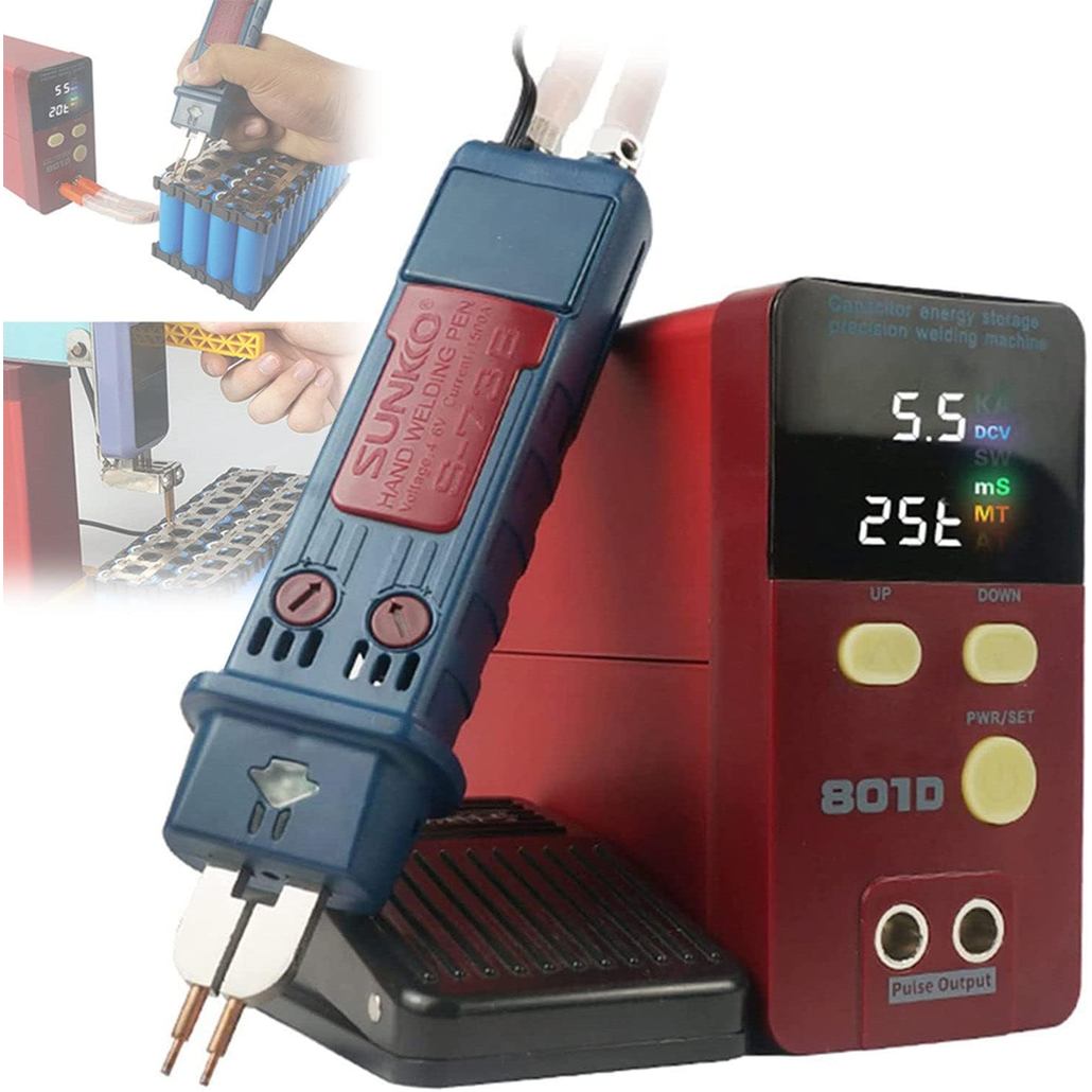 JUAL  Battery Pack Spot Welder 801D Pulse Spot Welder Precision Battery Welder 12KW Capacitor Energy