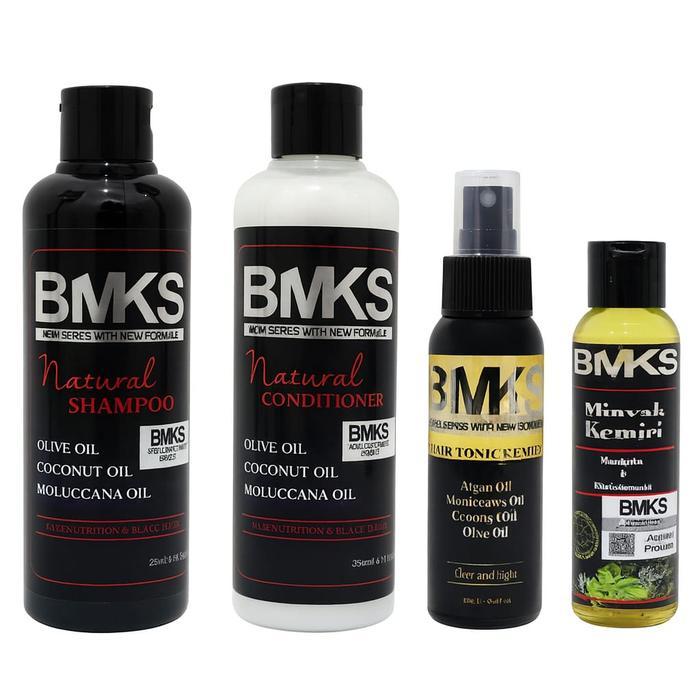 BMKS PAKET 4in1 ORIGINAL BPOM SHAMPOO+CONDI+TONIC+KEMIRI
