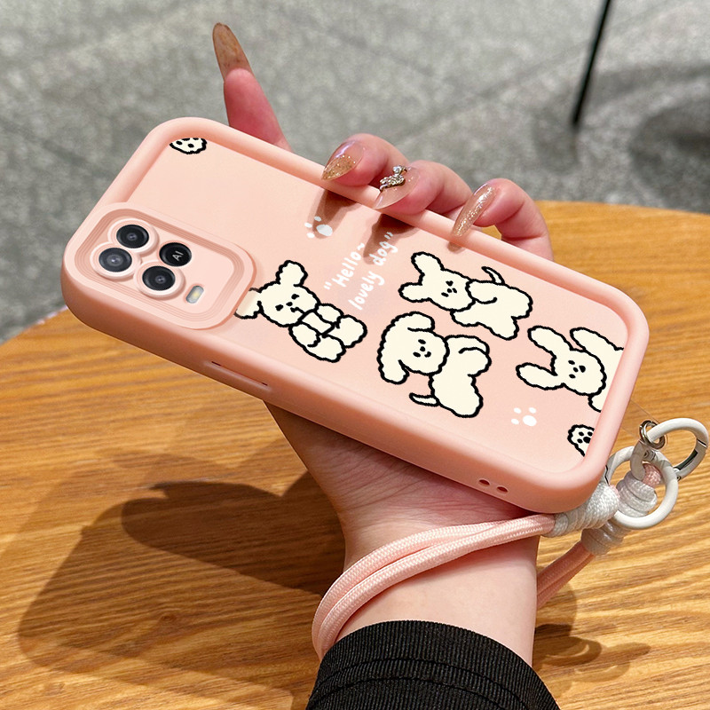 Casing Hp untuk OPPO A54 Case Casing anjing lucu pola Cesing HP pelindung Softcase Silikon Kasing ta