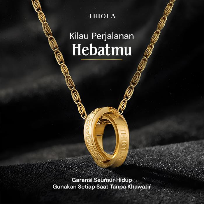 THIQLA - Kalung RANA - Kalung Wanita Mirip Kalung Emas Asli - Kalung Remaja Kecil Dan Tipis Elegan -