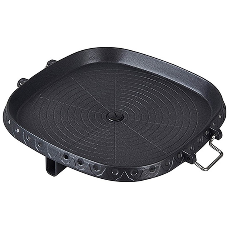 N89R Square Nonstick Korean Grill Pan Barbecue Portable Hot Plate Stone Coating Household Outdoor