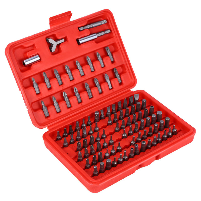 100pcs Security Hex Bit Tool Set Torx Hex Drill Star Spanner Screw Driver Tri-Wing Torx Spanner Hex