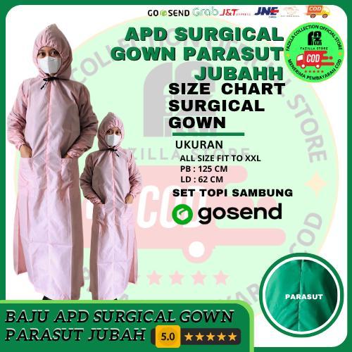 Mayer Premium Baju Hazmat Pelindung Gamis APD Waterproof Wanita Bahan Water Repellent Reusable