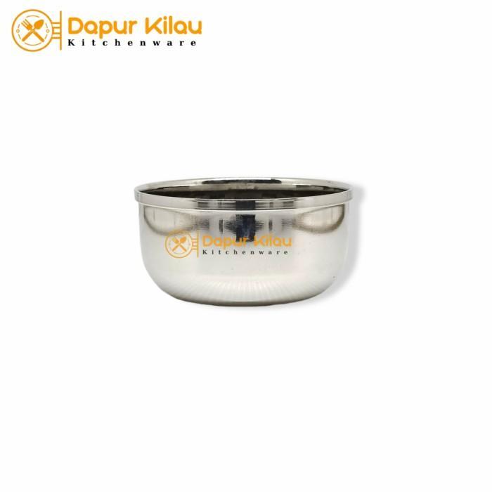 Thebest- Mangkok Kecil Stainless Steel Tebal Tempat Bumbu Saos Kecap 7-10.5cm
