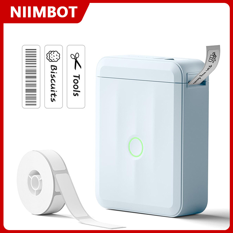 Niimbot D110 Portable Thermal Label Printer Mini Pocket Printer Adhesive UV White Sticker Mobile