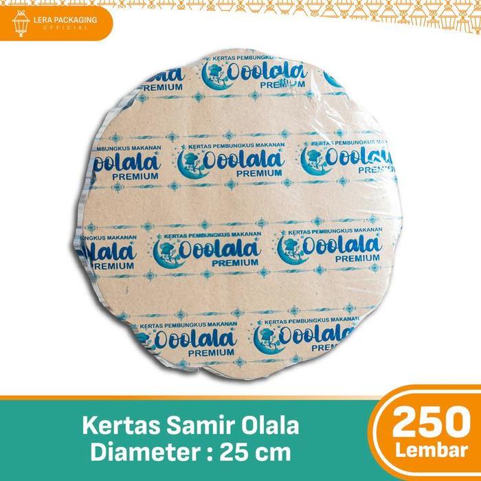 KERTAS SAMIR 250 lbr Coklat / Kertas Nasi Coklat Bunga / Alas Kertas untuk Piring Rotan - Tahan Air