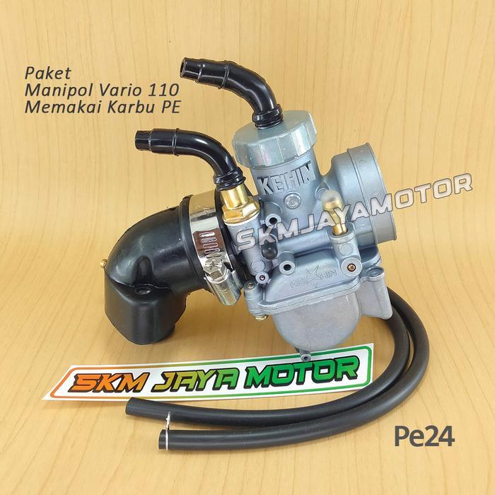 Paket Manipol Vario 110 Bahan Karet Memakai Karbu Pe24, Pe26, Pe28