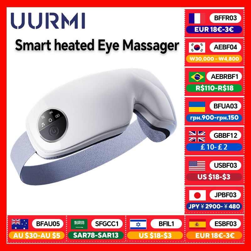 UURMI Germany Smart heated Eye Massager HYY-002 Multi Frequency Massage Warm Compress Soothing Music