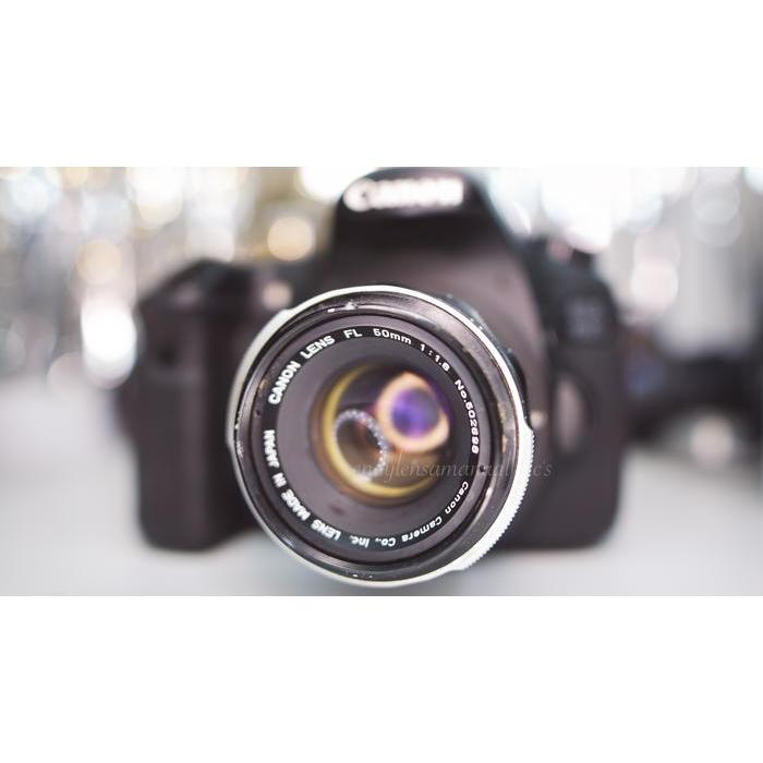 Lensa manual fix bokeh swirly canon fl 50mm f1.8 mount eos