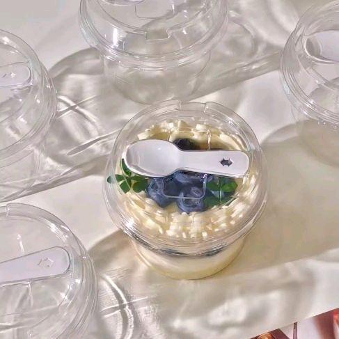 Cup Box Puding / Jelly Ice Cream Dessert Yx250 + Sendok - 220 Ml