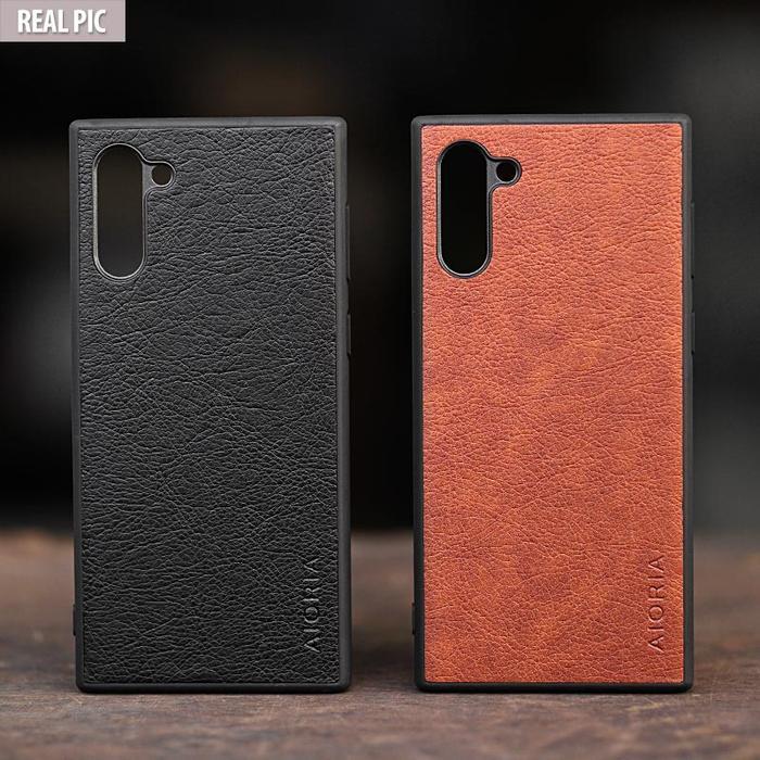 Case Samsung Galaxy Note 9 10 Plus AIORIA Leather Hybrid Soft Casing