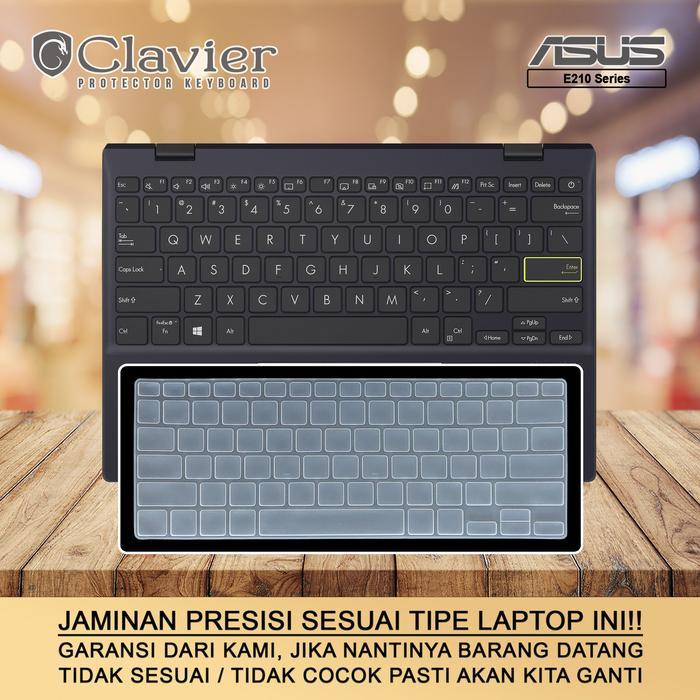 DISKON Keyboard Protector Cover Asus E210 E210M E210MA E210MAO Emboss Cooskin