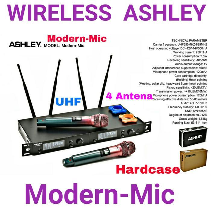 Terlaris Mic Wireless Ashley Modern-Mic original ASHLEY wireles ModernMic UHF Modern Mic SALE