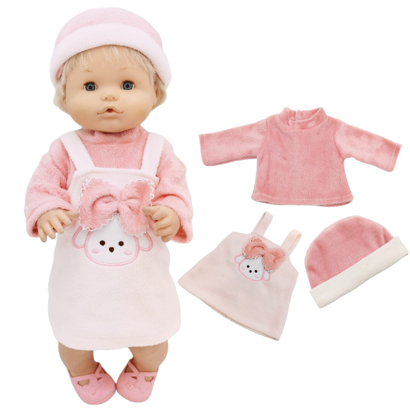 40cm Reborn Baby Doll Clothes 16 Inch Nenuco Clothes Rompers Doll Wears