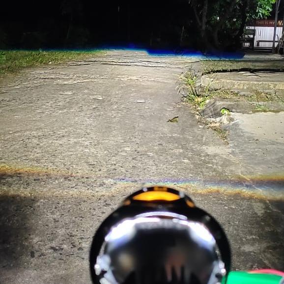 LAMPU DEPAN BILED VAHID SNIPER E3 PRO BLUELENS PNP H4 MOTOR DAN MOBIL