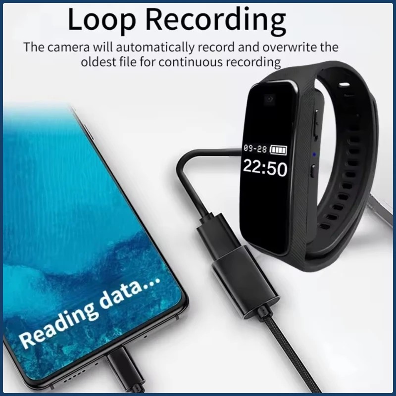 1080P HD Mini Camera Watch Recorder Wearable Camera DV Recorder Action Voice Recorder Body Cam