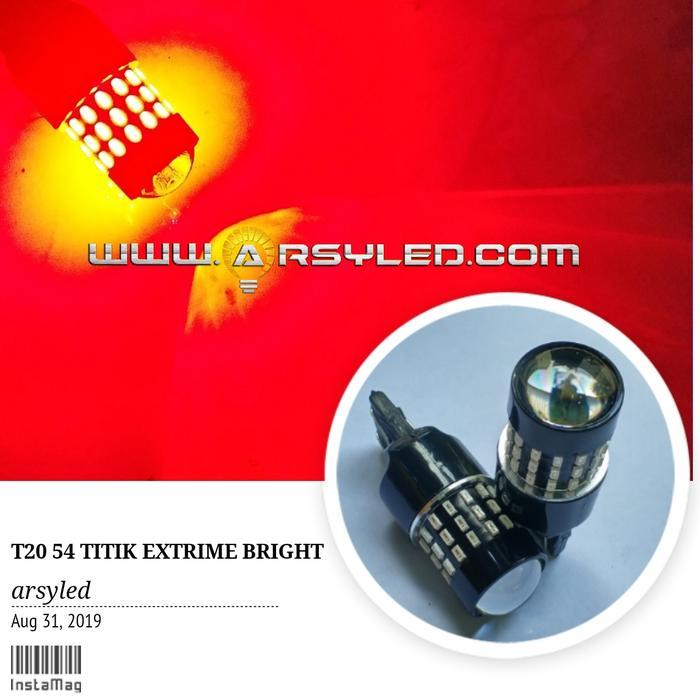 ARSY LED LAMPU REM T20 48 TITIK MOBIL CALYA SIGRA ATOMIC HEATSINK CAR