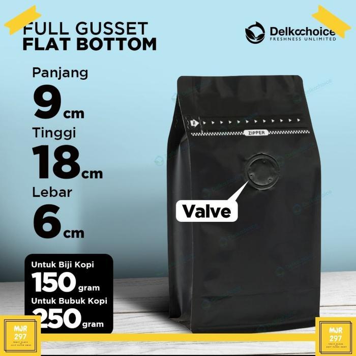 STANDING POUCH KOPI KEMASAN BIJI KOPI STANDING POUCH VALVE GUSSET