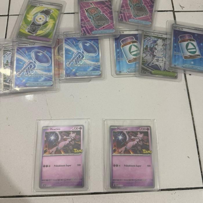 TEREMURAHTERLARIS READY SILAHKAN DIORDER PROMO PACK KARTU POKEMON TARO MEWTWO HOLO